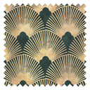 Soleil Fabric in Juniper and Gold
