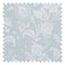 Balmoral Baroque Fabric in Milk White on Blue