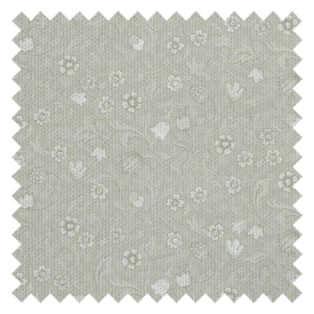 Rosehill Cottage Fabric in Cream on Soft Sage