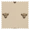 Heilan Coo Fabric in Mahogany on Rich Cream