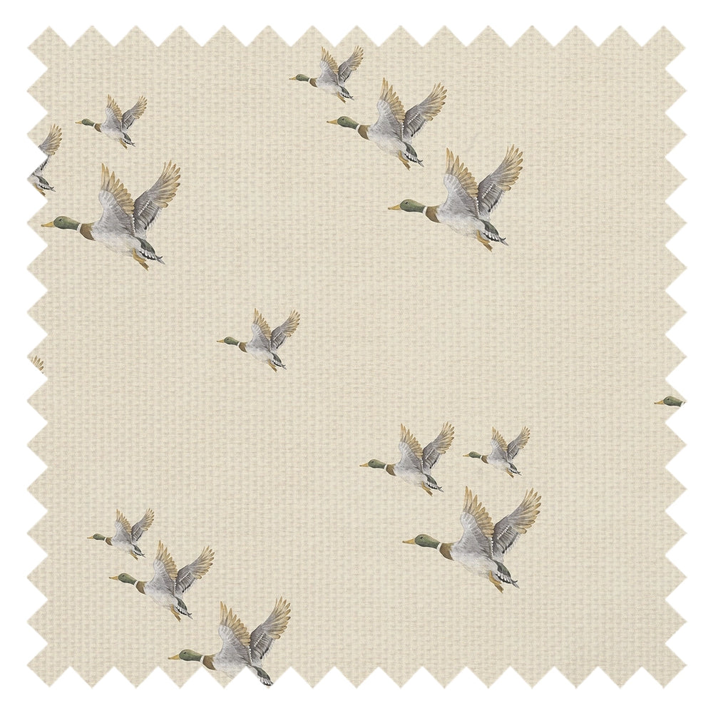 The Mallards Fabric in Buttercream
