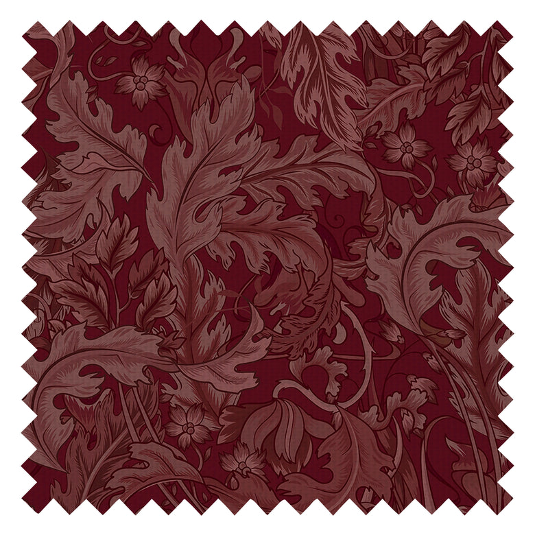 Jardin Fabric in Shades of Bordeaux