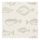 Gone Fishing Fabric in Stone