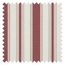 Beaumont Stripe Fabric in Aged Ivory and Claret