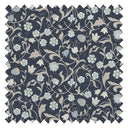Rosehill Cottage Fabric in Duck Egg and Vintage Cream on Classic Navy