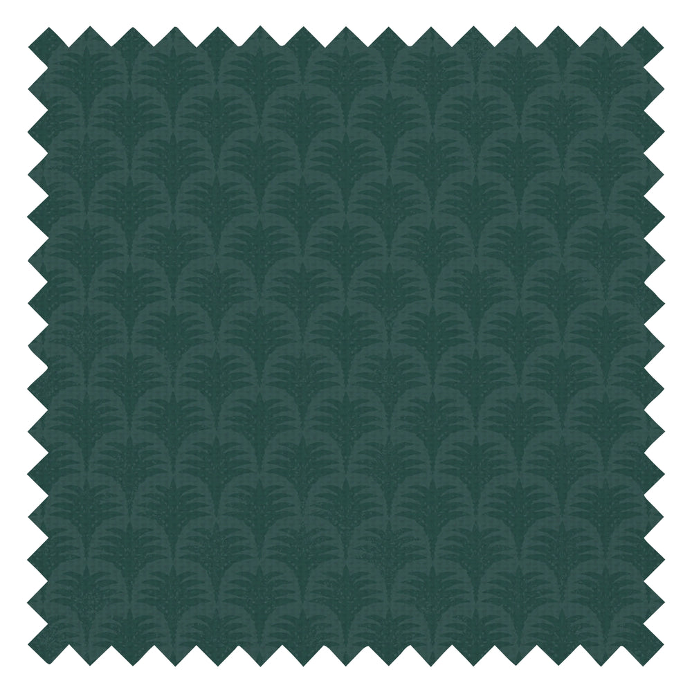 Nouveau Palm Fabric in Teal