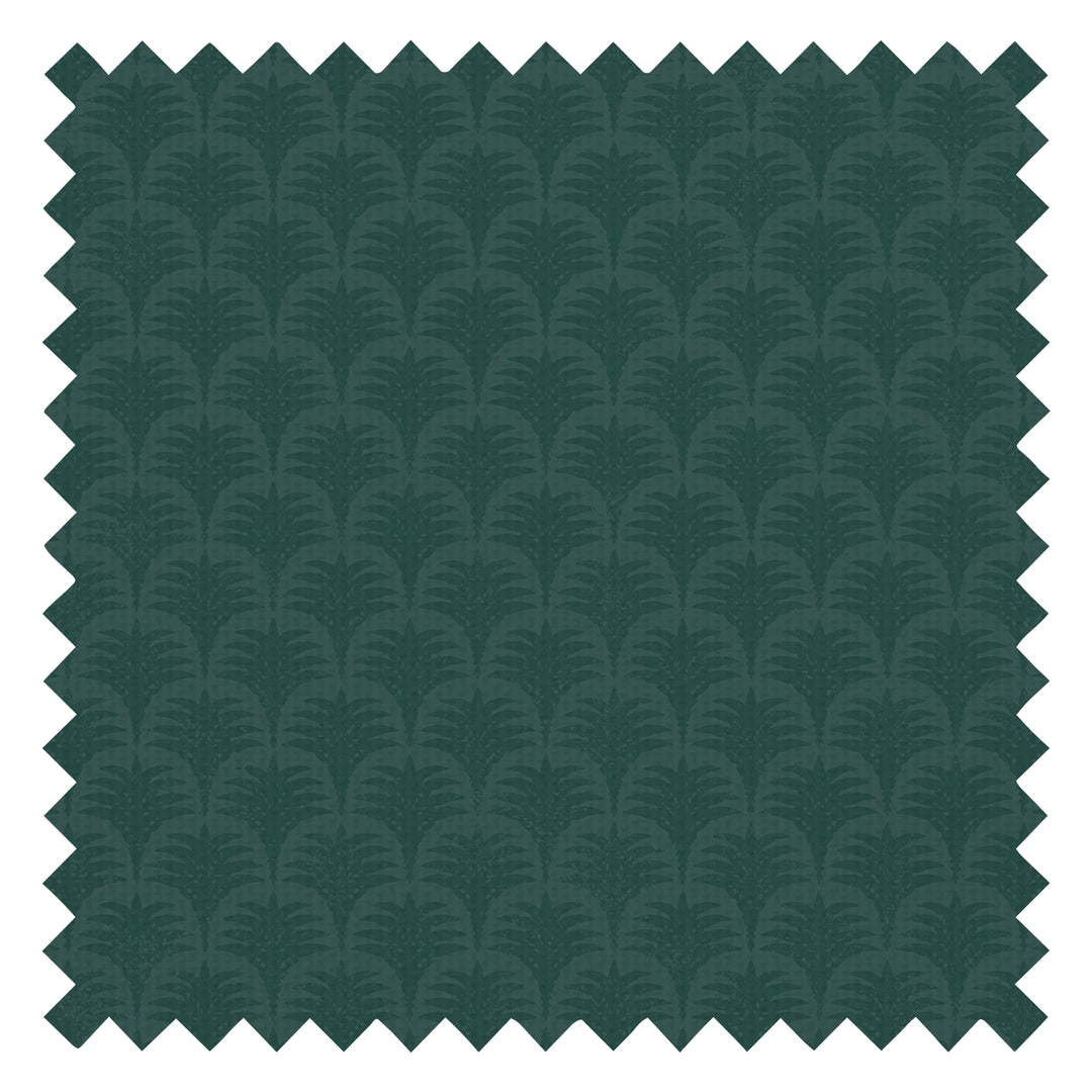 Nouveau Palm Fabric in Teal