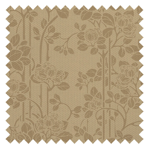 Garden Trellis Fabric in Ochre and Gold