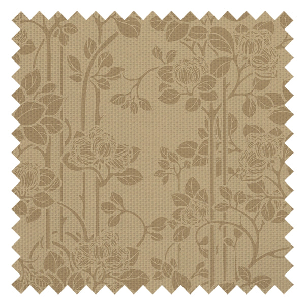 Garden Trellis Fabric in Ochre and Gold