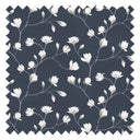 Sweet Magnolia Fabric in Classic Navy