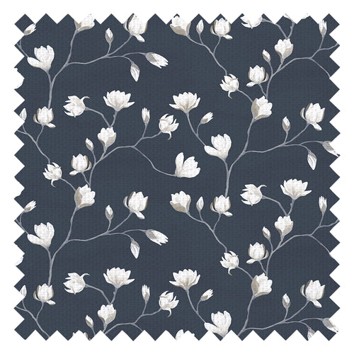 Sweet Magnolia Fabric in Classic Navy